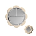 thumbnail image 1 of Divided Dinner Plate, Food-Grade Stainless Steel with Suction, 1 Piece,Suitable for Kids, Anti-Slip Heat Insulation Beige Silicone Baby Complementary Food Plate, 1 of 4