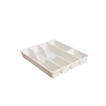 thumbnail image 1 of Divided Plastic Silverware Drawer Tray, Compartmentalized Kitchen Utensil Organizer, Spoon Fork Chopstick Separator for Cabinet Drawer Counter Home Kitchen Decor, 1 of 6