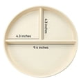 thumbnail image 1 of Divided Plates for Adults (1 Pack), Unbreakable Portion Control Plate Sectioned with Dividers, 9 Inch Plastic Food Separator Dinner Plates Lightweight Compartment Reusable, 1 of 9