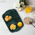 thumbnail image 1 of Divided Plates for Kids Adults, Plastic Unbreakable Section Plates, Large Lightweight Reusable Compartment Lunch Trays, BPA Free Dishwasher & Microwave Safe, 1 of 5