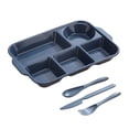 thumbnail image 1 of Divided Plates Tray Dinnerware For Dinner Restaurant Family Party And Kitchen Microwave Dishwasher Safe, 1 of 6