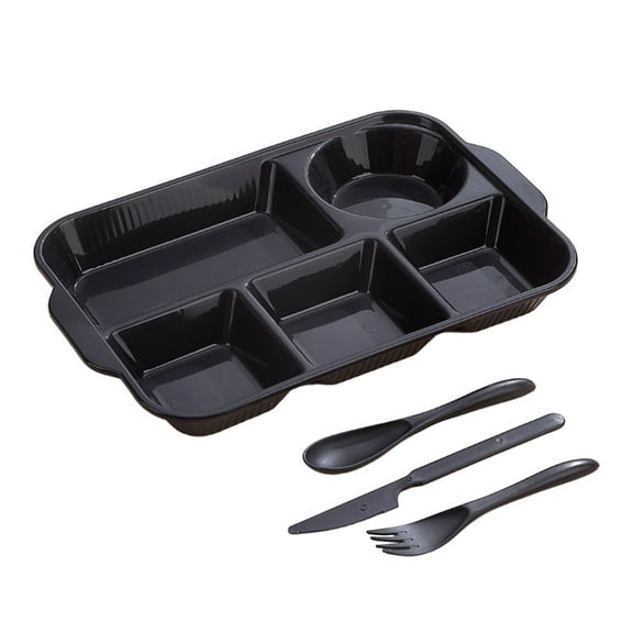 Divided Plates Tray Dinnerware For Dinner Restaurant Family Party And Kitchen Microwave Dishwasher Safe