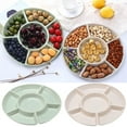 thumbnail image 1 of Divided Serving Platter Tray Snack Dish Appetizer Dried Fruits Nuts Candy Party Entertaining Food Server , Kitecy Divided Serving Platter Snack Nut Tray Dried Fruit Snack Dish, 1 of 5
