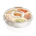 thumbnail image 1 of Divided Serving Tray with Lid and Handle,Large Snack Container Snackle Box Food Platter for Charcuterie Veggie Fruit, 1 of 6