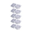 thumbnail image 1 of Divided Snack Containers, Plastic to Go Containers with Lids, Disposable Condiment Cups with Lids, Condiment Containers with Lids, Portion Cups with Lids, 2 Section, 5 Pc, Takeout, 1 of 8