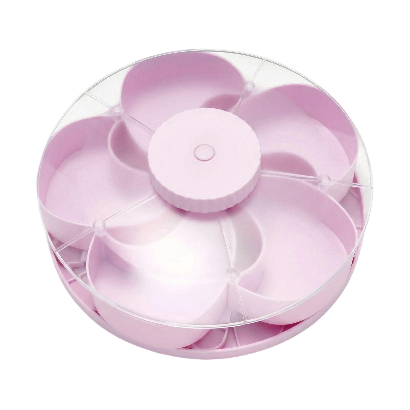 Divided Spin and Snack Containers, Portable Rotating Snack Tray Snack ...