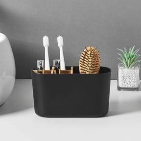 Divided Storage Box, Desktop Organizer Bin, Bathroom Toiletry Caddy, Detachable Partition Design and Lightweight Portable Build for Dressing Tables, Study Desks, and Bathroom Counters.