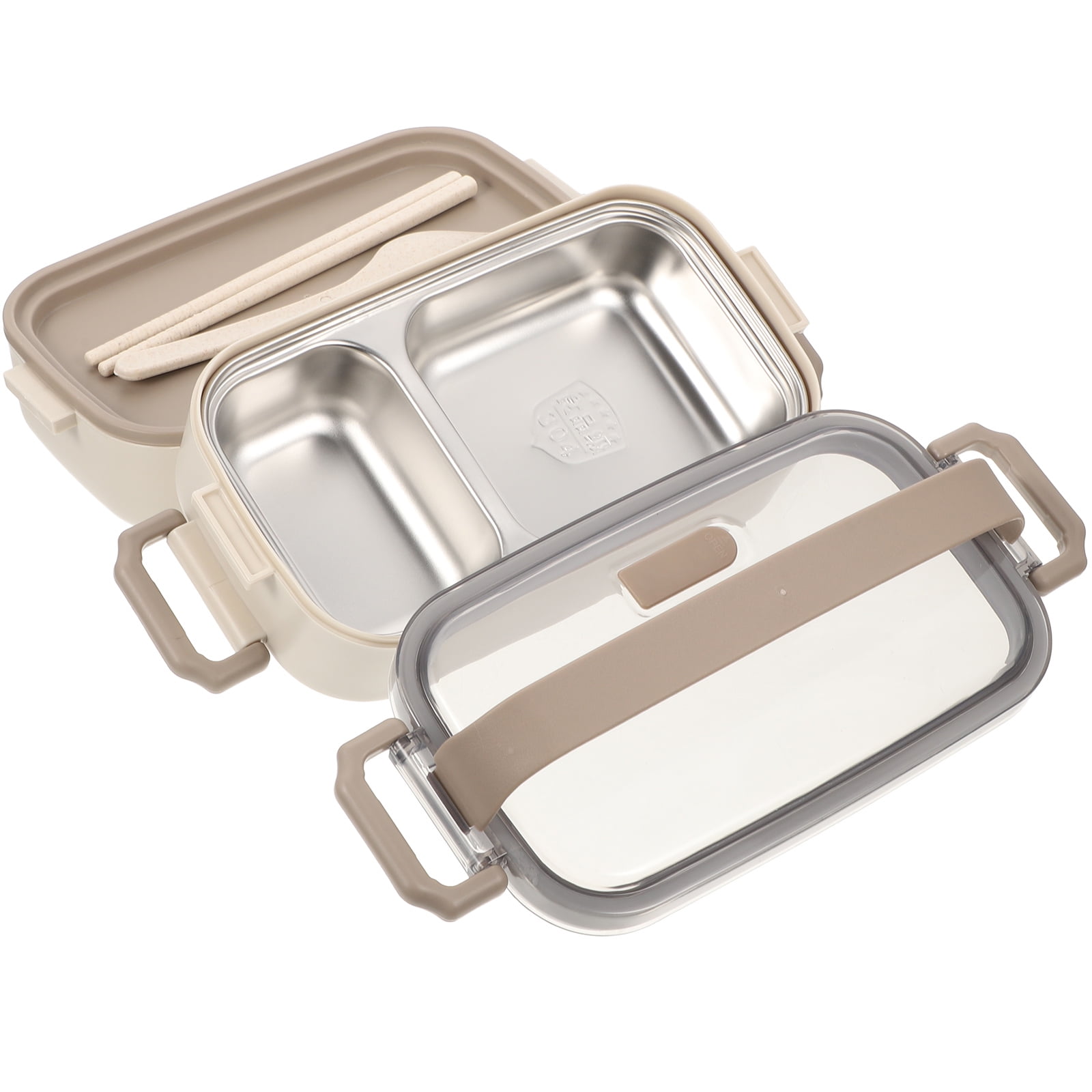 Divider Bento Box Adult Lunchbox Stainless Steel Container Snacks Containers for Kids Miss