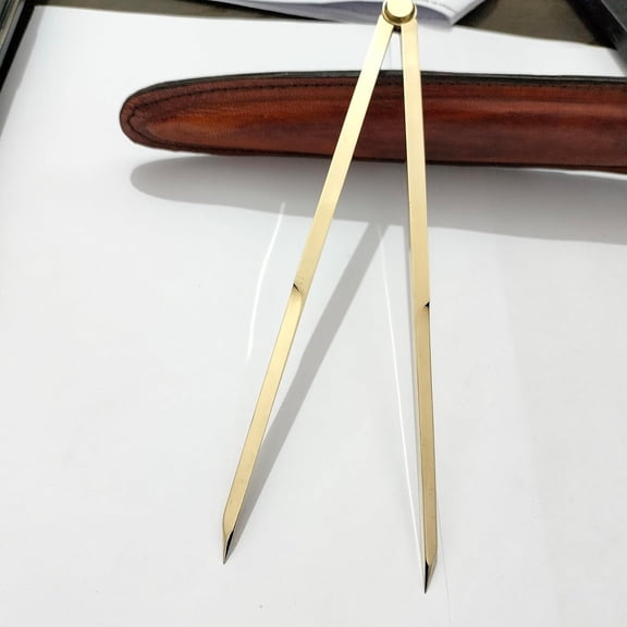 Divider Brass Drawing Instruments Navigation Compass Needle Points Drafting Tool Vintage Straight Pattern Divider Size 8''