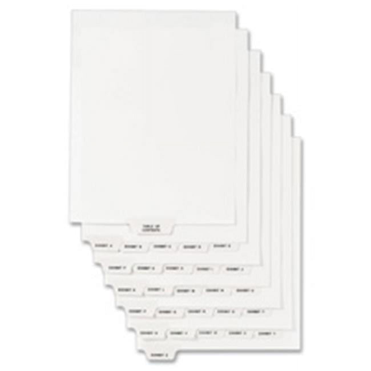 Divider, Exhibit D, Bottom Tab, 8.5 in. x 11 in., 25-PK, White ...
