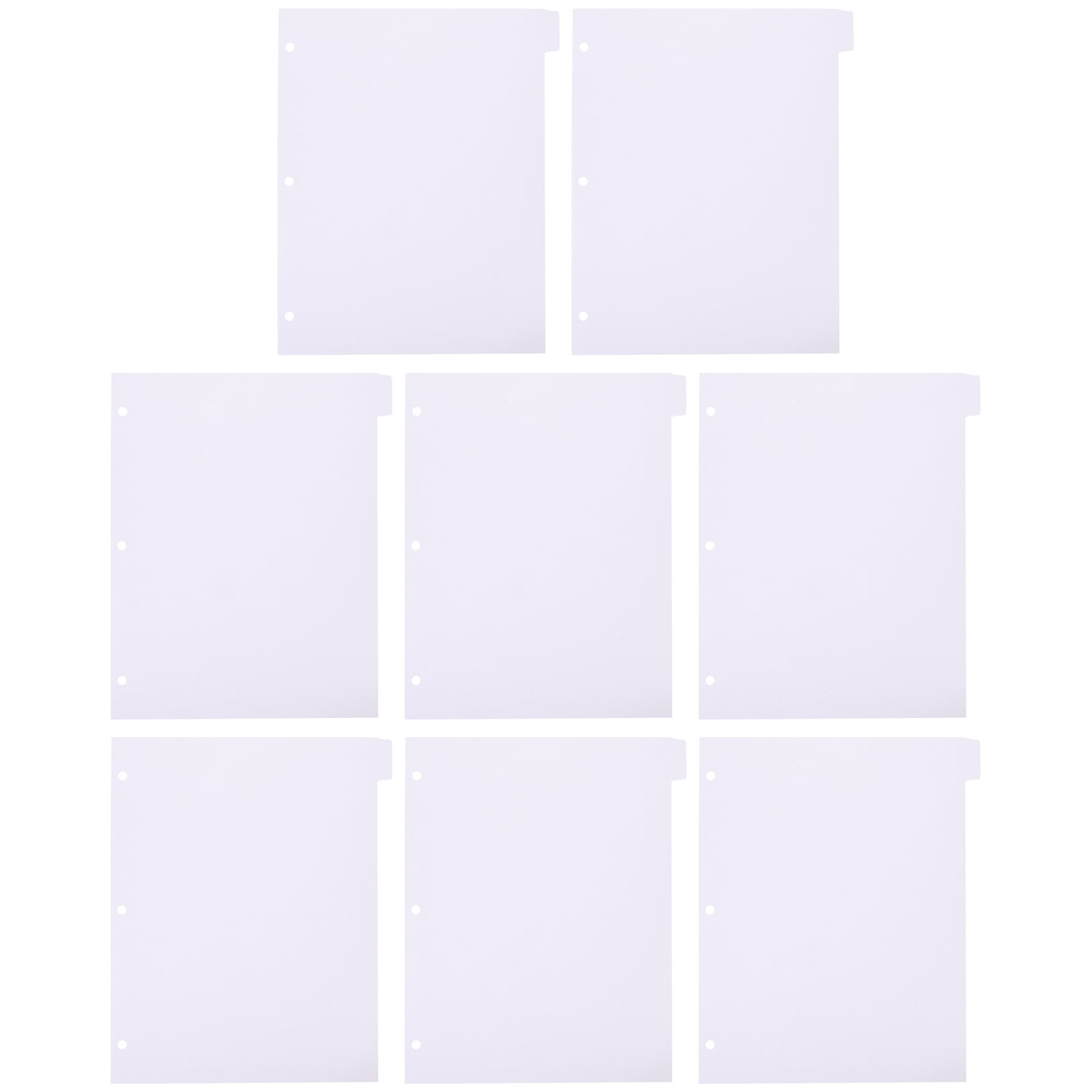 Dividers，8Pcs Office Binder Book Dividers Detachable Binder Tabs ...