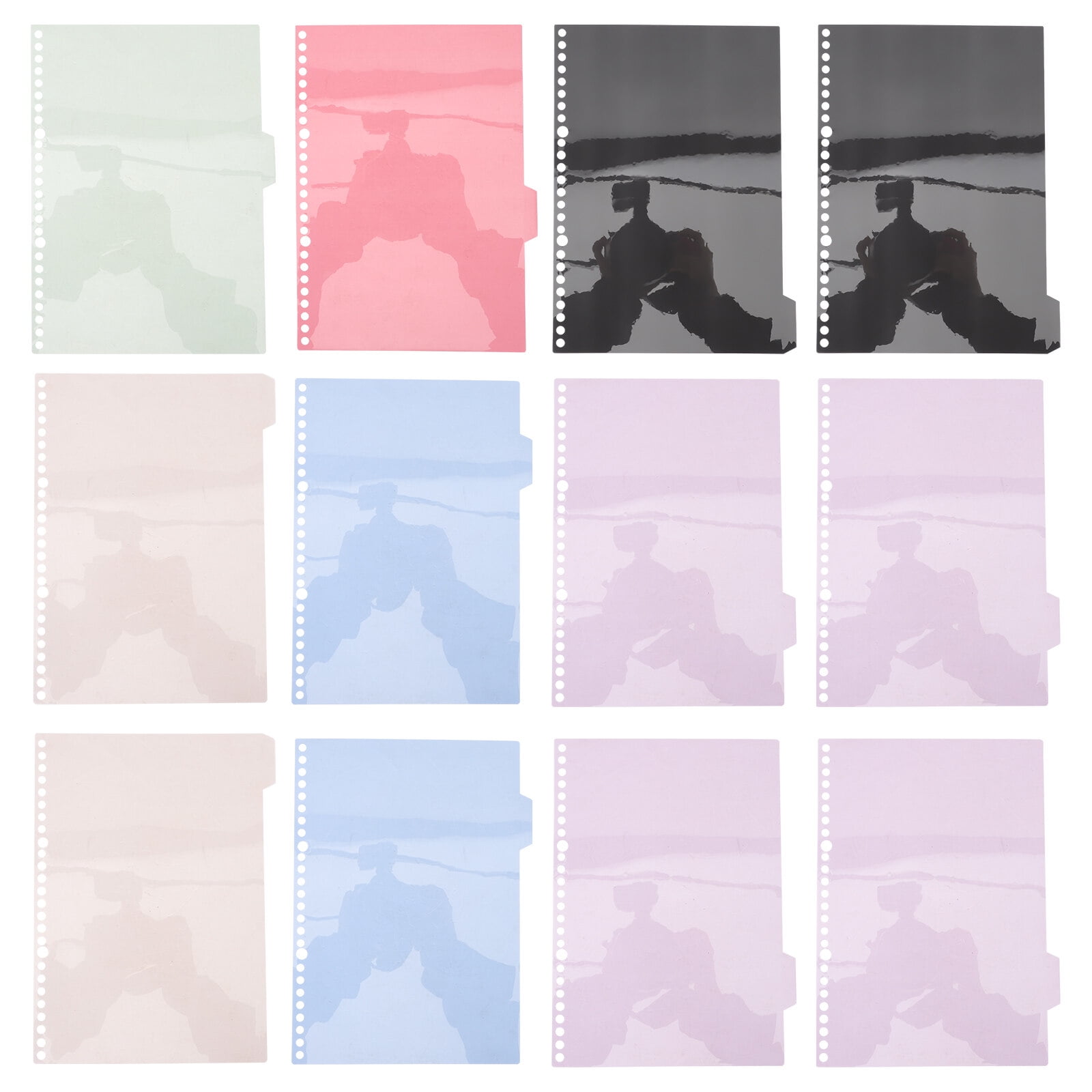 Dividers Binder Tabs Paper B5 Divider Indexs Plastic File Leaf Binders