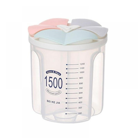 Dividers Box Organizer Clear BPA Free Plastic Case Storage Container for Cereal, Nut, Sugar, Cotton Candy, Chocolate beans