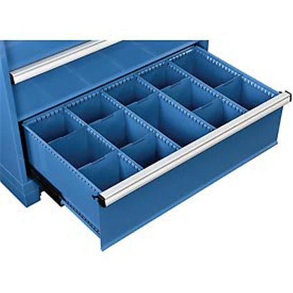 Dividers for 10 in. Drawer of Modular Drawer Cabinet - 36 x 24 in., Blue