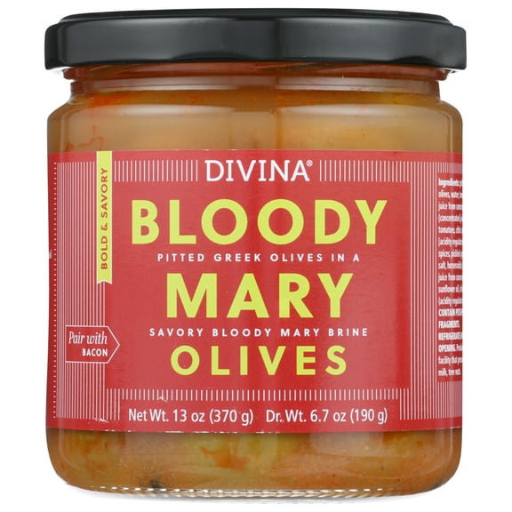 Divina Bloody Mary Olives, 13 Oz Pack Of 6