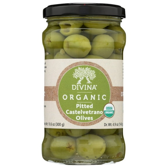 Divina Castelvetrano Pitted Olives, 4.9 Oz