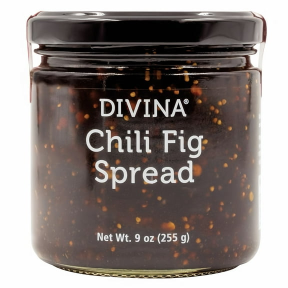Divina Chili Fig Spread, 9 Oz. (Pack of 6)