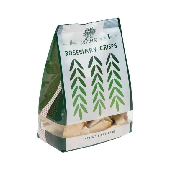 Divina Crisps Rosemary 6 oz (Pack of 10)