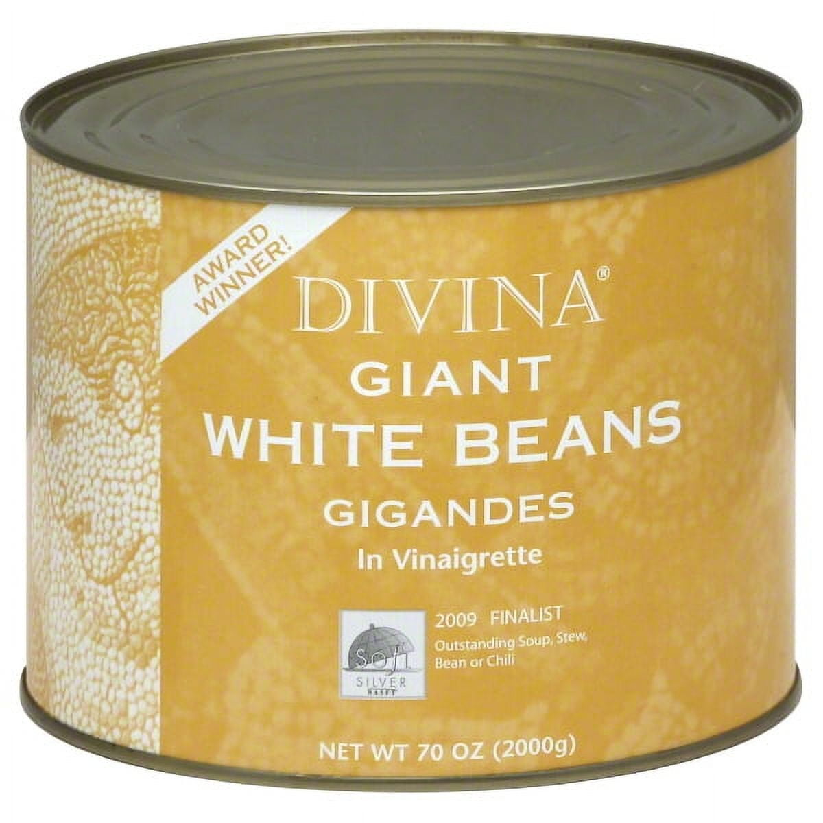 Divina Giant Gigandes White Beans in Vinaigrette