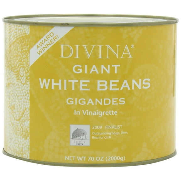 Divina Giant White Beans, 70 Oz (Pack of 6)