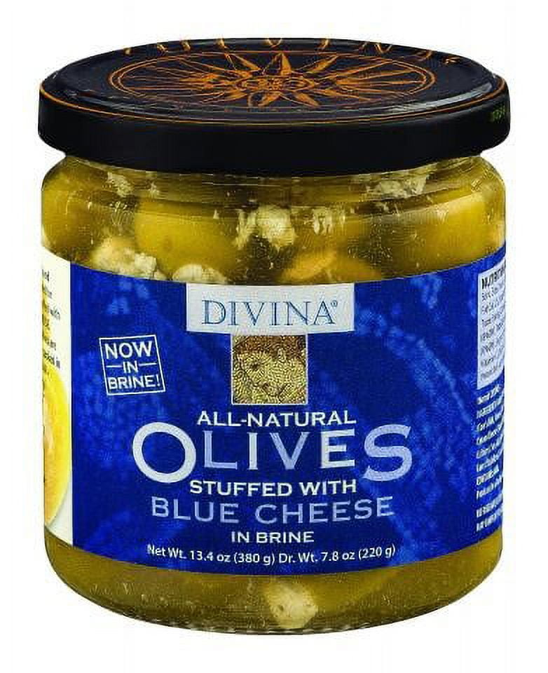 Divina, Olives, Stuffed With Blue Cheese, 13.4 Oz.