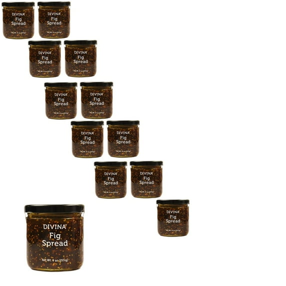 Divina Original Fig Spread, 9 OZ , 12 Pack