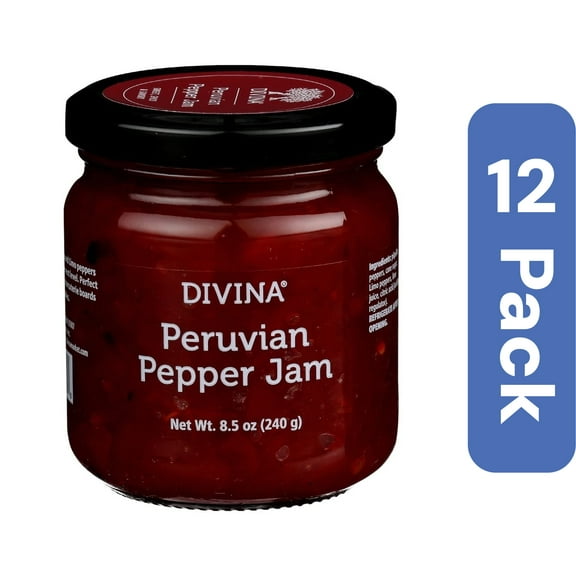 Divina Peruvian Pepper Jam 8.5 oz (Pack of 12)