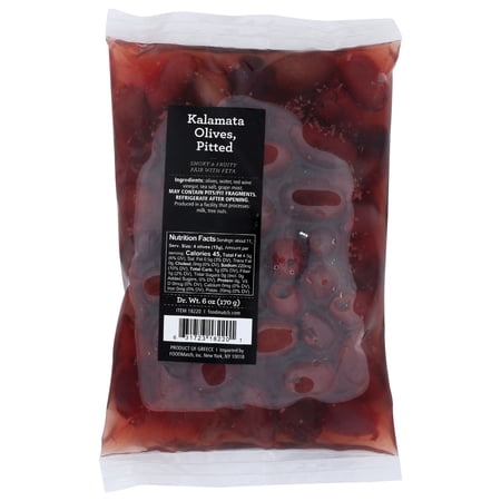 Divina: Pouch Olive Ptd Kalamata, 6 Oz Pack Of 18