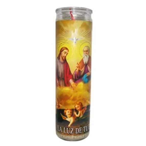 Divina Providencia White Candle tall