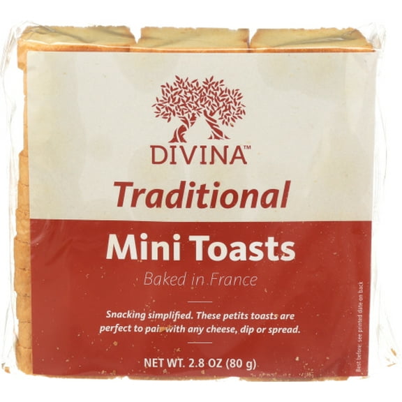Divina Toast Mini 2.82 oz (Pack of 24)