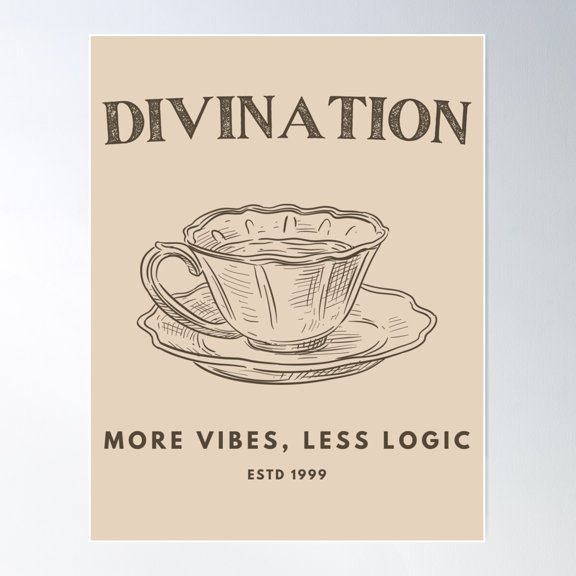 Divination 1 Poster Wall Art, Modern Wall Decor For Living Room Bedroom, 12x18 UNFRAMED