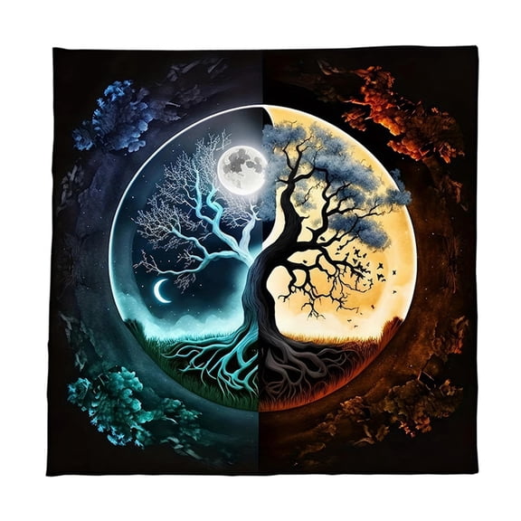 Divinations Cards Table Cloth Square Tapestry Trees Of Life Altars Cloth Tarots Cards Tablecloth Witchcrafts Supply