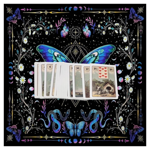 Square Divinations Tapestry Butterfly Flower Astrologys Tablecloth Tarots Tablecloth Table Cloth Witchcrafts Supplies