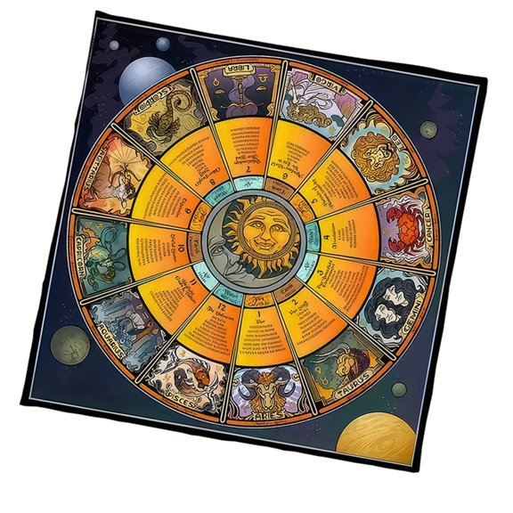 Divinations Tablecloth Constellations Astrology Altars Cloth Tarots Tablecloth