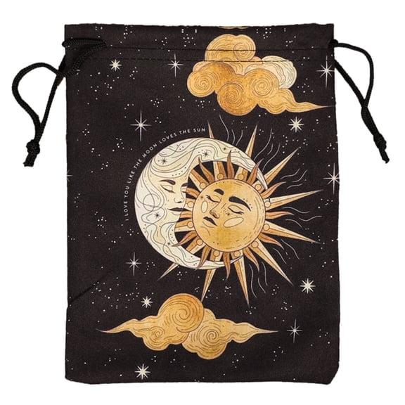 Divinations Tablecloth Oracles Card Deck Table Board Game Bag Drawstring Pouches