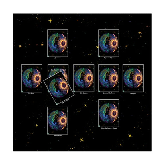 Divinations Tablecloth Reading Card Astrologys Tarots Cards Tablecloth Altars Cloth Divinations Board Game Accessories
