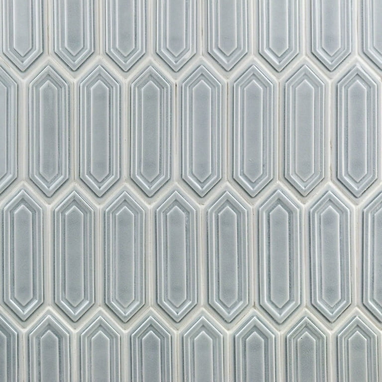 Divine Gunmetal Hexagon 9.5 in. x 15.5 in. Glazed Ceramic Mosaic Tile (1.02 sq. ft. / Sheet) Divine Gunmetal Hexagon 9.5 in. x 15.5 in. Glazed Ceramic Mosaic Tile (1.02 sq. ft. / Sheet)