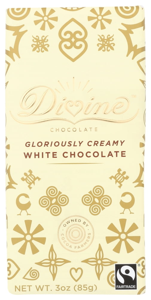 Divine Bar White Chocolate, 3 Oz