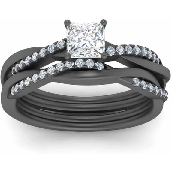 Divine Creation 2.00 Ctw Princess Cut Diamond Women's Solitaire Wedding ...