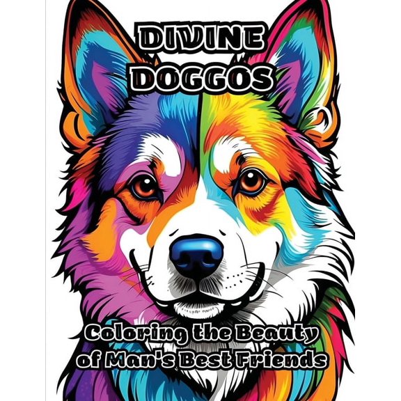 Divine Doggos: Coloring the Beauty of Man's Best Friends, (Paperback)