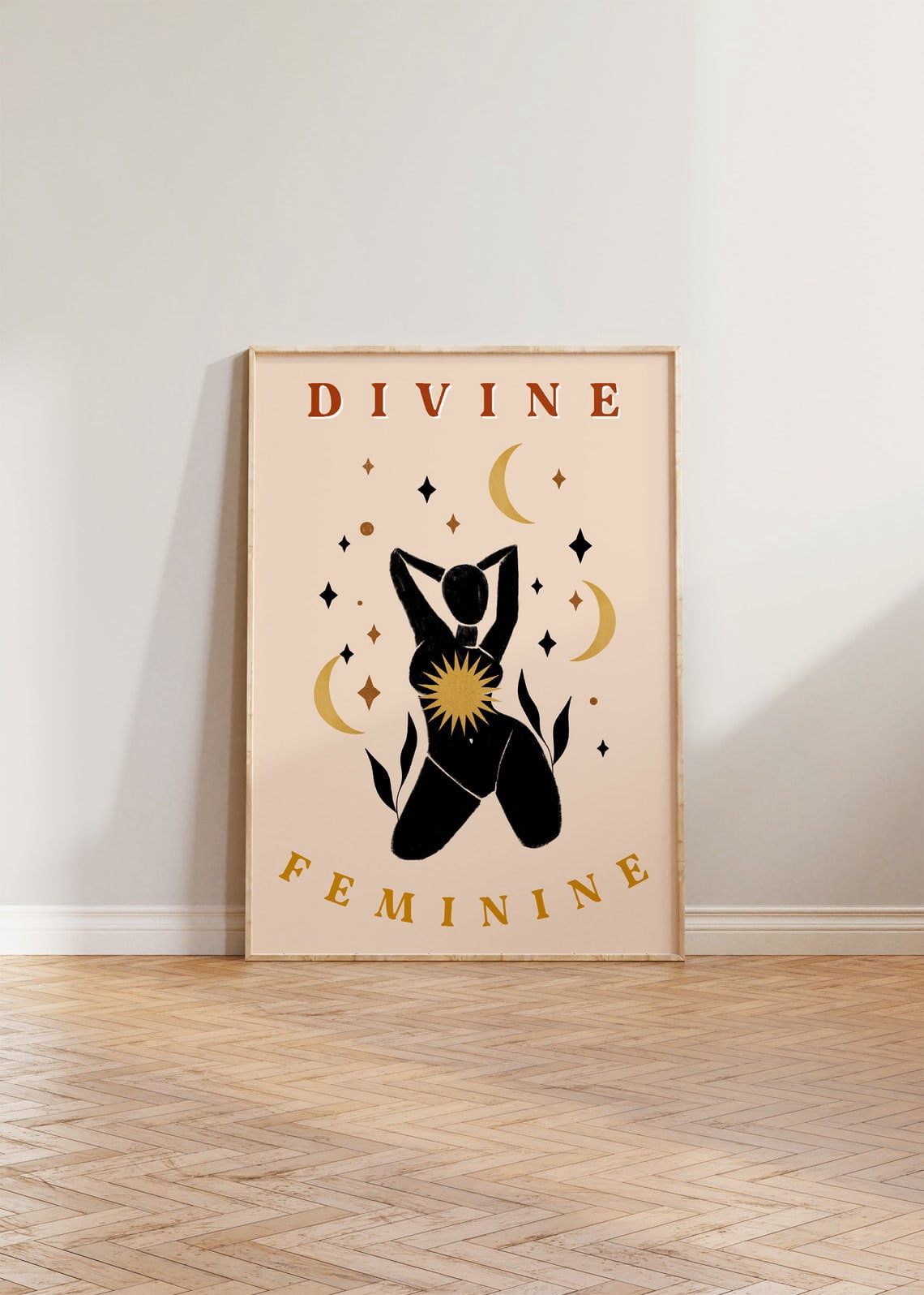 Divine Feminine Print Feminist Print, Female Empowerment Print, Boho ...