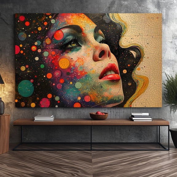 Divine Feminine Print, Seventies Disco Ball Decor, Unframed Paper Poster 11x14in
