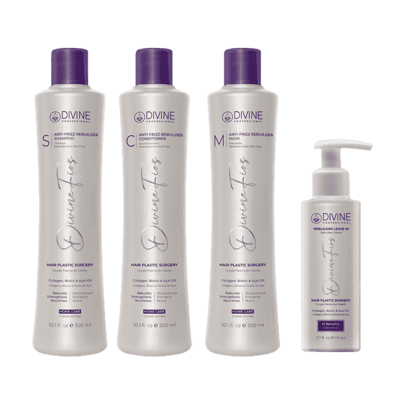 Divine Fios Kit Home Care Anti-Frizz Rebuilder 300 ml