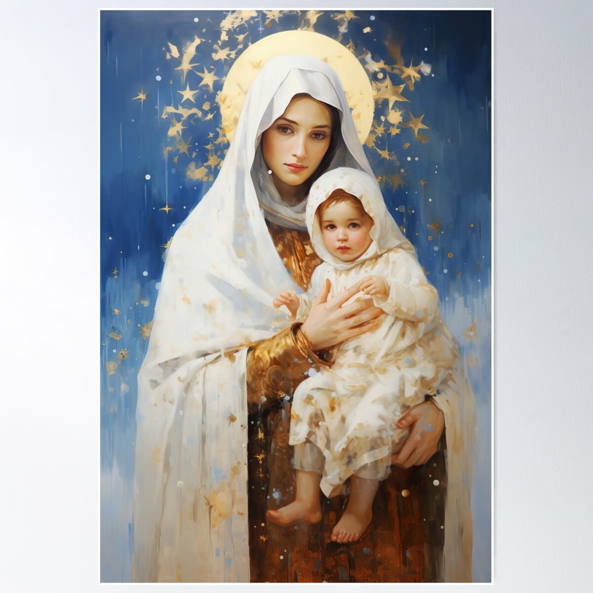 Divine Frost Our Lady Of The Snows Poster Wall Art, Modern Wall Decor