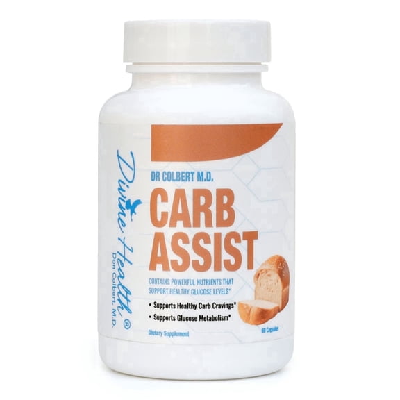 Dr. Colbert, MD | by Divine Health | Carb Assist Berberine | Alpha Lipoic Acid | Chromium | 60 Capsules