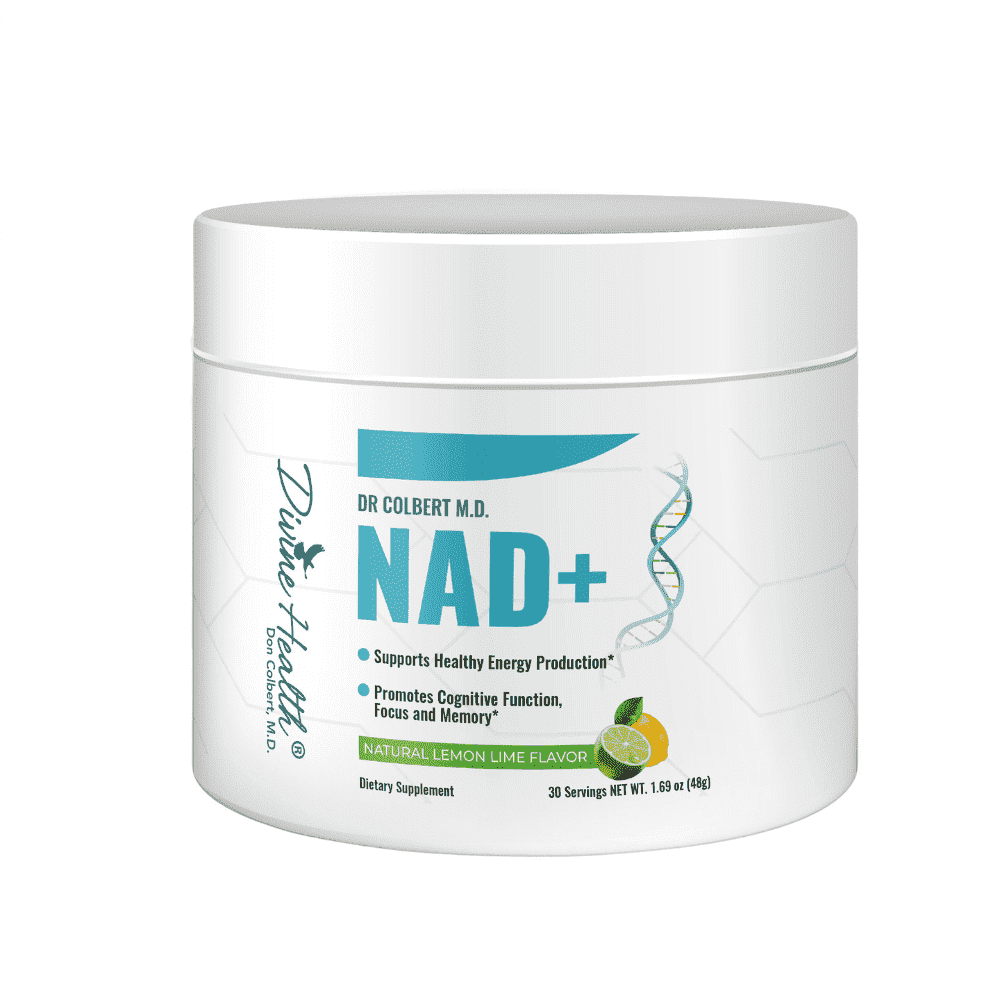 Divine Health NAD+ Powder | Lemon-Lime | Dr. Don Colberts Divine Health Energy Boost Formula | 30 servings