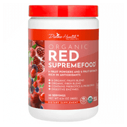 Dr. Colbert, MD Organic Red Supremefood | Berry Flavored Blend | by Divine Health | 10 Organic Fruits | Probiotics | Enzymes | Herbs | Fiber | Antioxidants | Non-GMO | 30 Day Supply | 180g