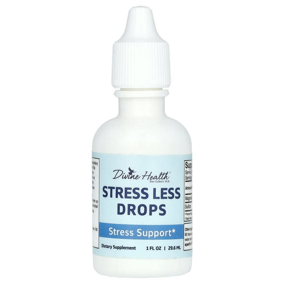 Divine Health Stress Less Drops , 1 fl oz (29.6 ml)