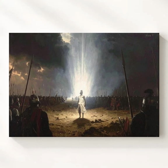 Divine Intervention Battlefield Posterdramatic Scene Of Courage And Destiny Wall Art
