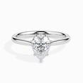 thumbnail image 1 of Divine Jewel 1.5 Ct Pear Cut Lab Created Diamond Ring for Women - 14K White Gold Plated - Exquisite Solitaire Engagement Ring - Perfect for Proposals - Gift for Her - Wedding Ring - Birthday Jewelry, 1 of 3